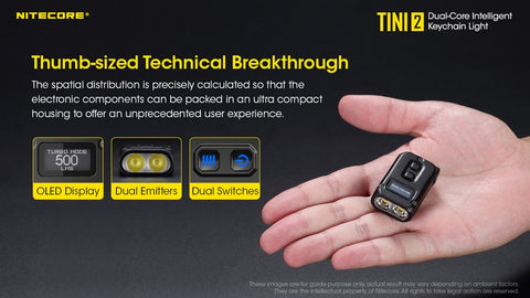 Nitecore TINI 2 Keychain Light (500 Lumens | Rechargeable)