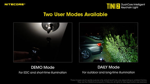 Nitecore TINI 2 Keychain Light (500 Lumens | Rechargeable)