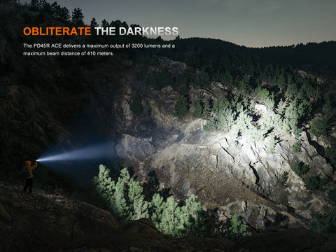 Fenix PD45R ACE 3200 Lumens Multi-Mode Rechargeable Tactical Flashlight
