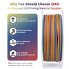 Ziro 3D Multicolor Stripes Matte PLA Filament, 1.75mm