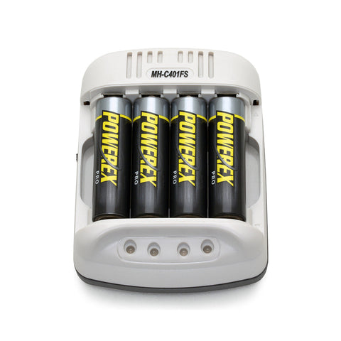 Batteries & Chargers - Maha PowerEx MH-C401FS Smart Pulse AA/AAA Battery Charger W/ Car Adapter