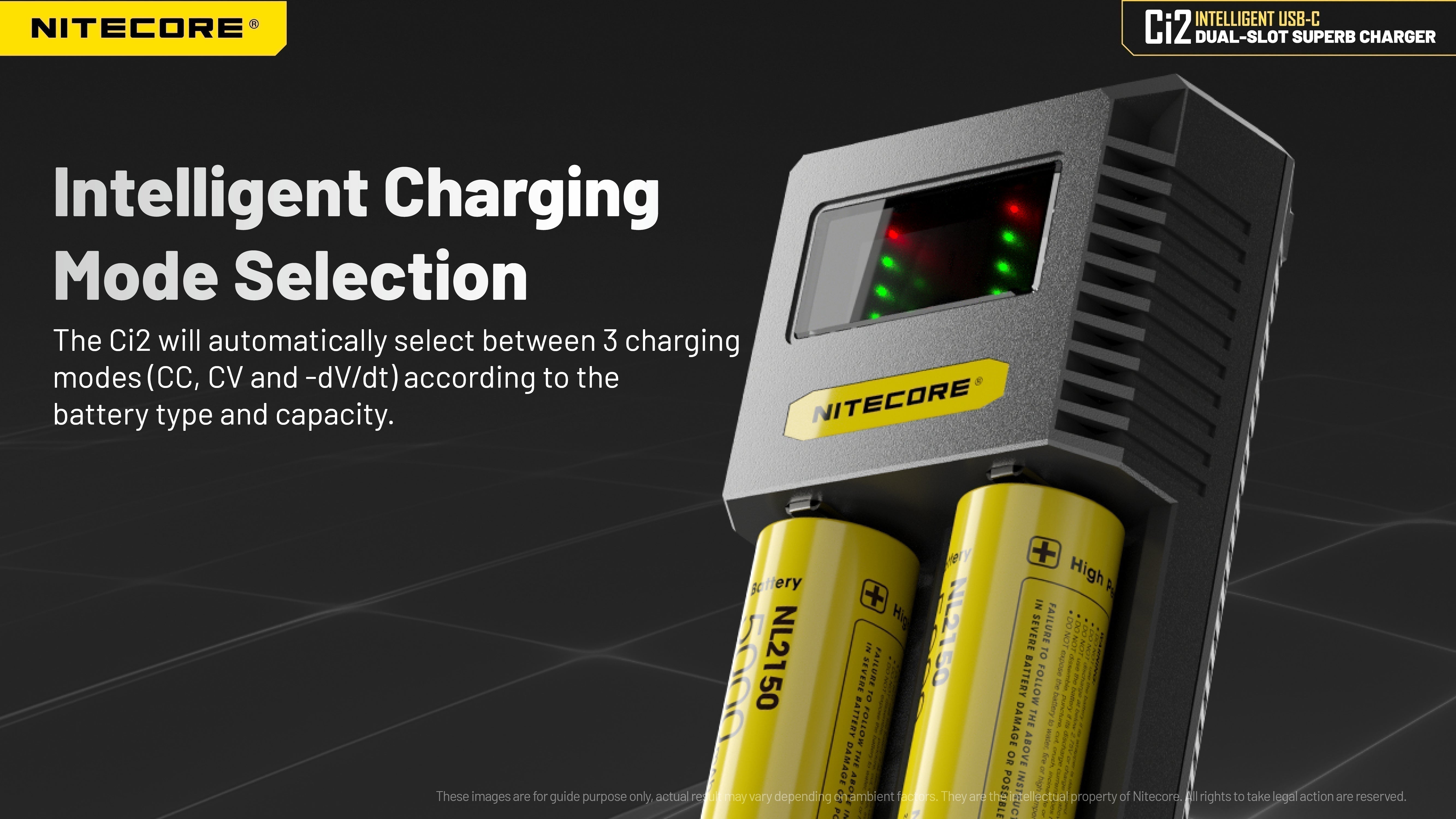 Batteries & Chargers - Nitecore Ci2 Dual Slot Universal Battery Charger (NiCd/NiMH/Li-Ion)