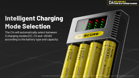Batteries & Chargers - Nitecore Ci4 Four Slot Universal Battery Charger (NiCd/NiMH/Li-Ion)