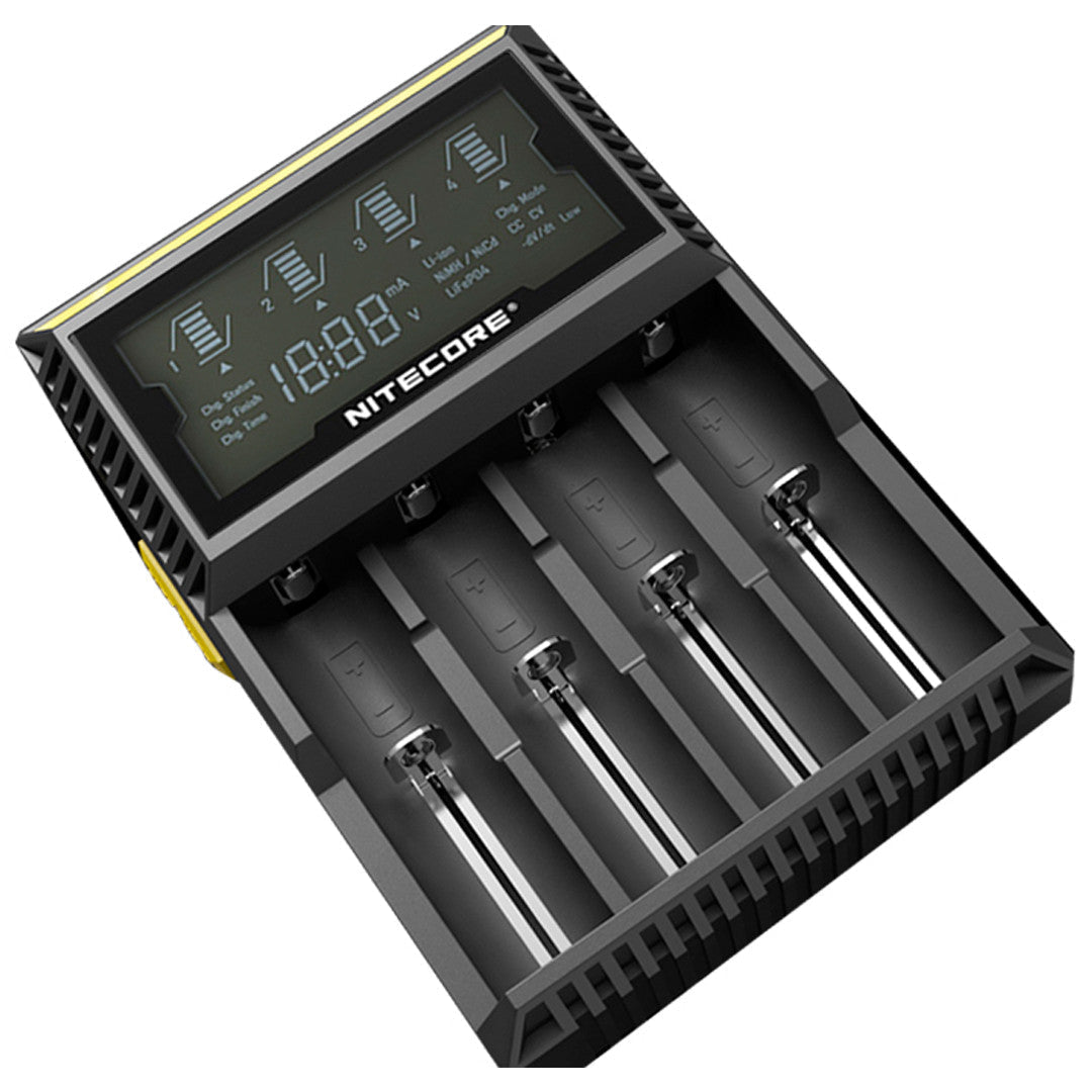 Batteries & Chargers - Nitecore D4 Digital 4-slot Universal IMR/Li-Ion Battery Charger