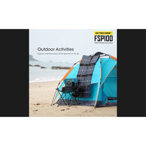 Batteries & Chargers - Nitecore FSP100 Foldable 100W Solar Panel