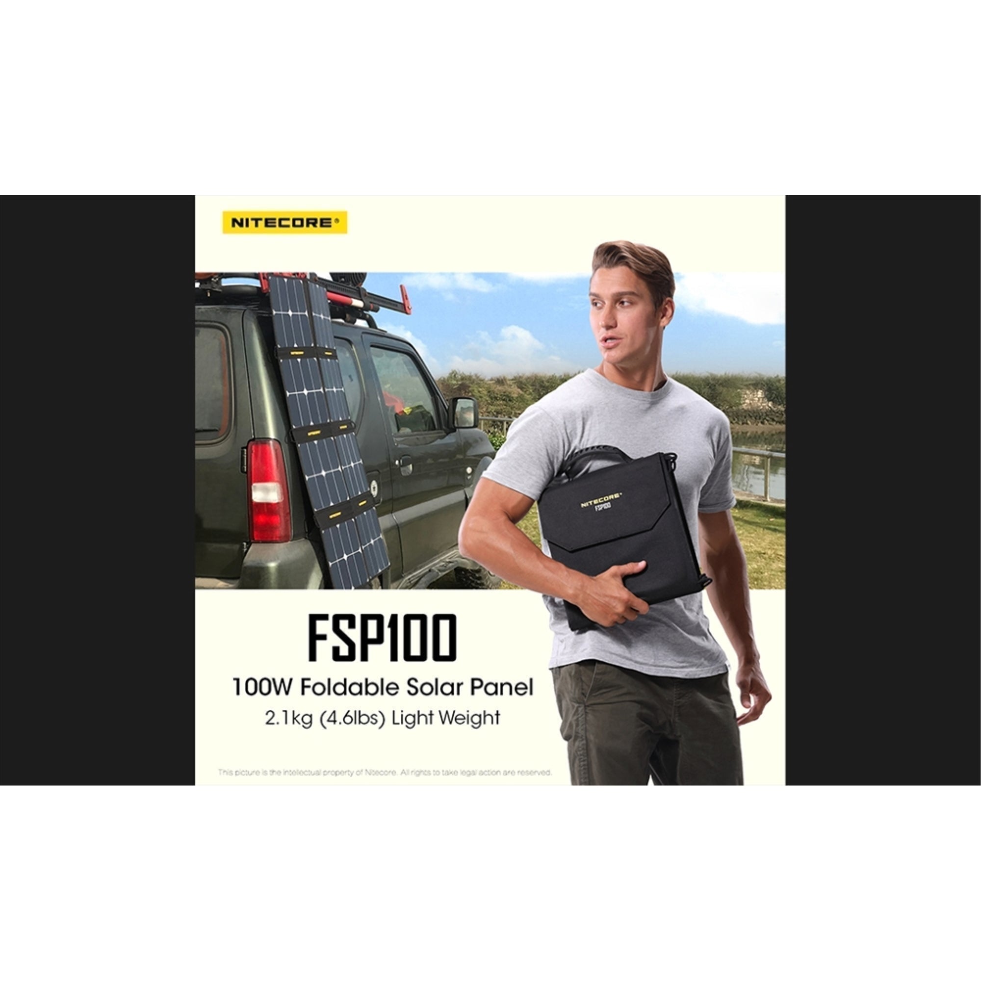 Batteries & Chargers - Nitecore FSP100 Foldable 100W Solar Panel