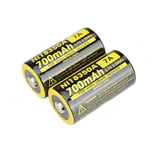 Batteries & Chargers - Nitecore IMR18350 Battery For EC11, MT10C