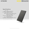 Batteries & Chargers - Nitecore NB10000 Silver, 10000mAh USB/USB-C Quick-Charge Power Bank