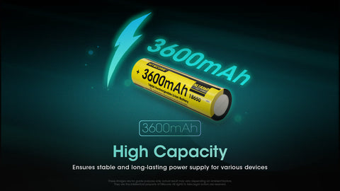 (USED/OPEN-BOX) Nitecore NL1836R 3600mAh USB-C Rechargeable 18650 Battery