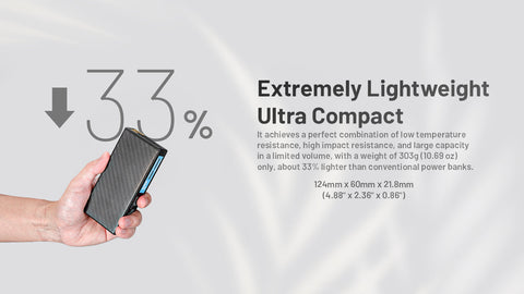 Batteries & Chargers - Nitecore Summit 20000, 20,000mAh USB Power Bank For Low Temperature