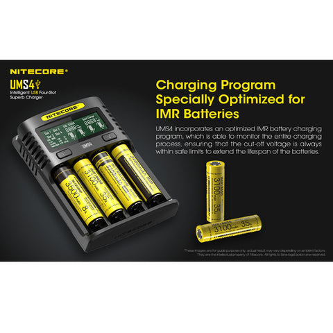 Batteries & Chargers - Nitecore UMS4 Intelligent USB 4-Slot Battery Charger (NiCD/NiMH/Li-Ion/IMR)