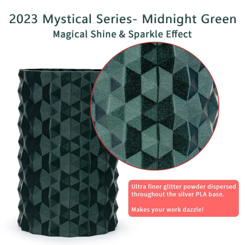 Ziro 'Mystical' Ultra-Fine Glitter-PLA 1.75 3D Printer Filament, 1kg