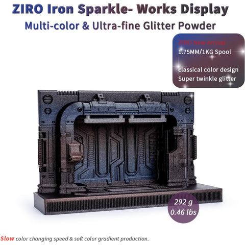 Ziro Rainbow/Gradient 'Diamond' Sparkle/Glitter PLA Filament, 1.75mm