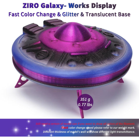 Ziro Rainbow/Gradient 'Twinkling' Glitter-PLA 1.75mm 3D Printer Filament