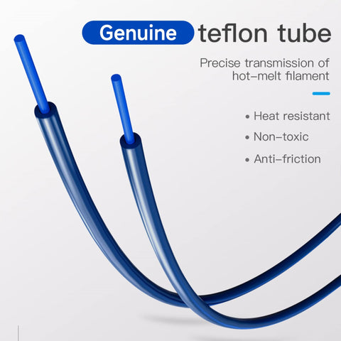 Creality Capricorn Low-Friction PTFE Tubing, 4mm OD x 1.9mm ID, Blue