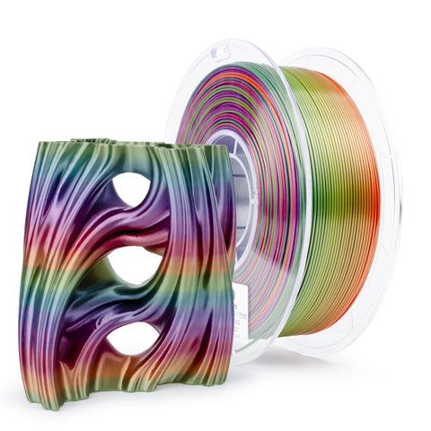 Ziro Rainbow/Gradient Silk PLA 3D Printer Filament 1.75mm