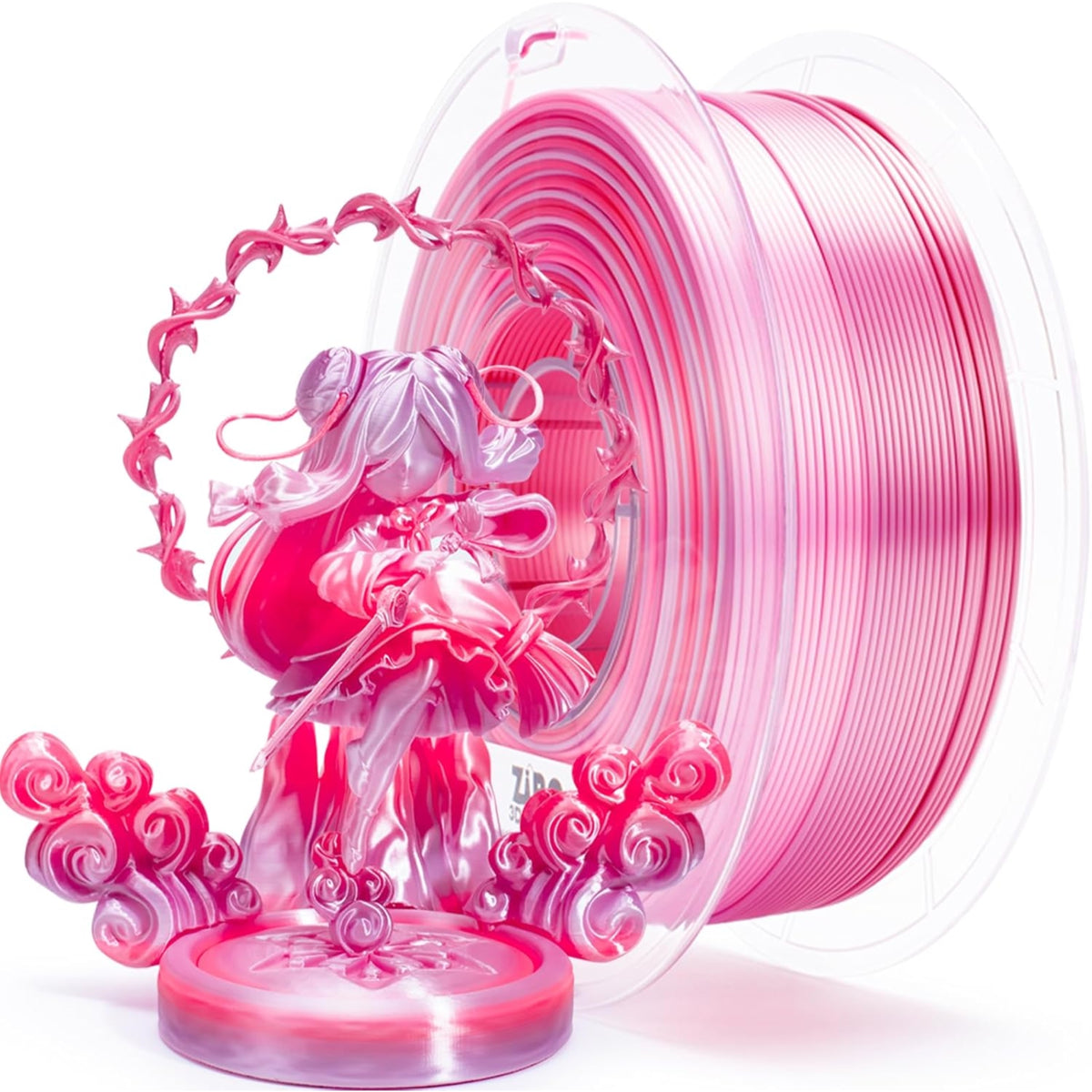 Ziro Rainbow/Gradient Silk PLA 3D Printer Filament 1.75mm