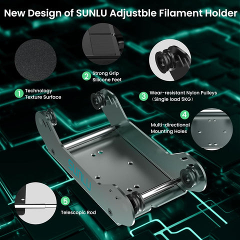 Sunlu Adjustable Filament Holder (fits 1kg-5kg spools)