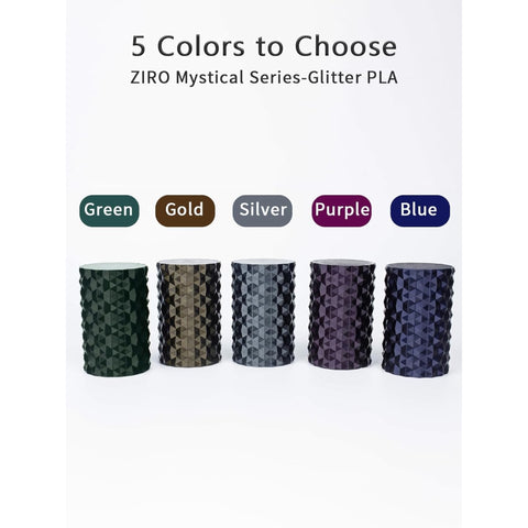 Ziro 'Mystical' Ultra-Fine Glitter-PLA 1.75 3D Printer Filament, 1kg