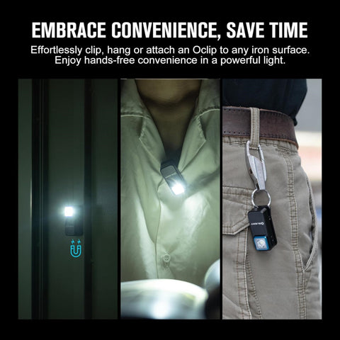 Olight Oclip 300 Lumen USB-C Rechargeable Clip-On Flashlight