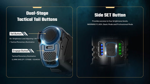 Nitecore P27iX 5000 Lumen Customizable Tactical Flashlight with Multi-Beam Modes