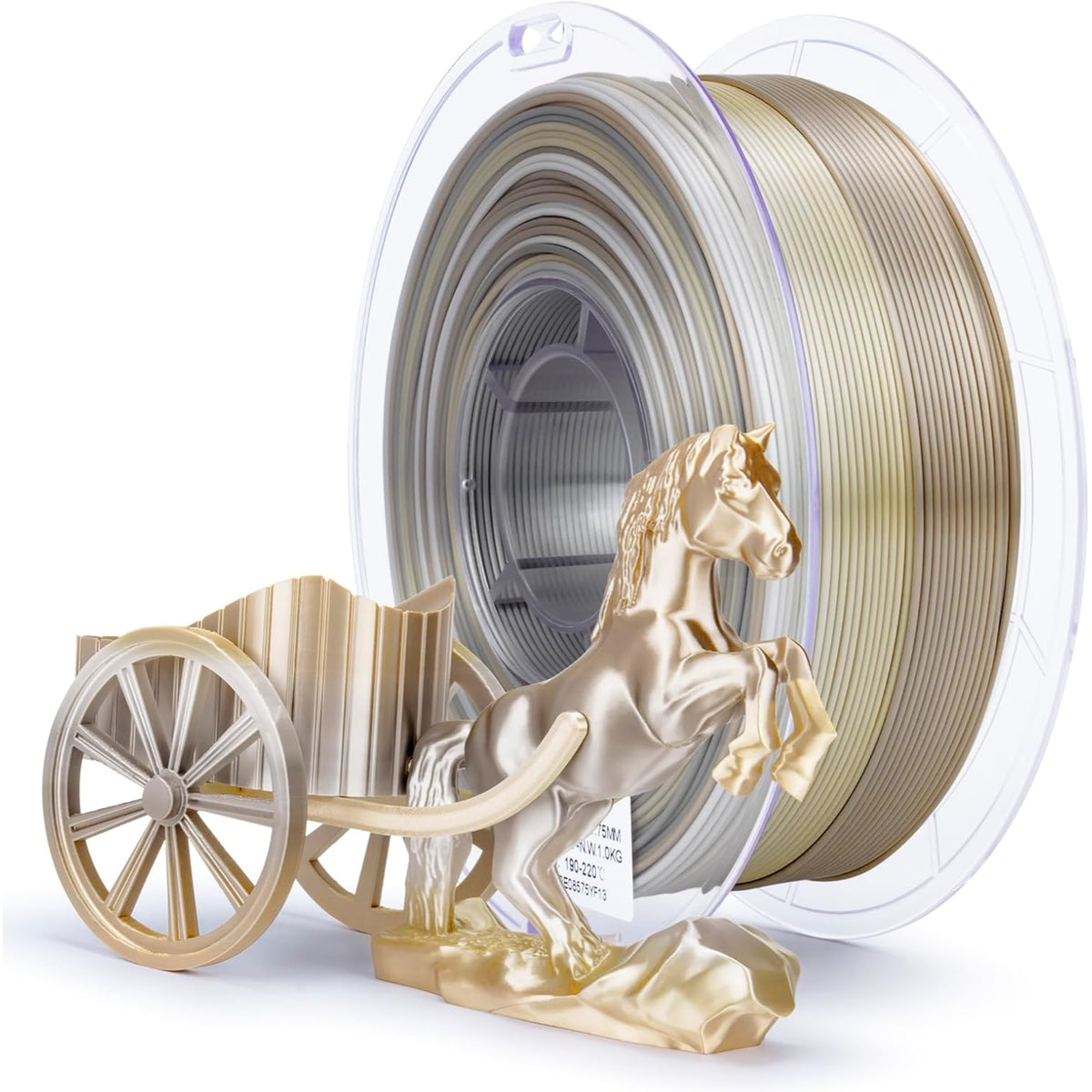 Ziro Rainbow/Gradient Silk PLA 3D Printer Filament 1.75mm