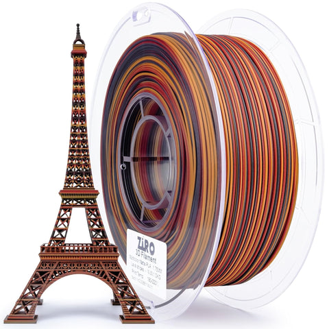 Ziro 3D Multicolor Stripes Matte PLA Filament, 1.75mm