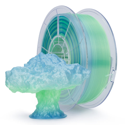 Ziro Rainbow/Gradient Transparent PLA 3D Printer Filament 1.75mm