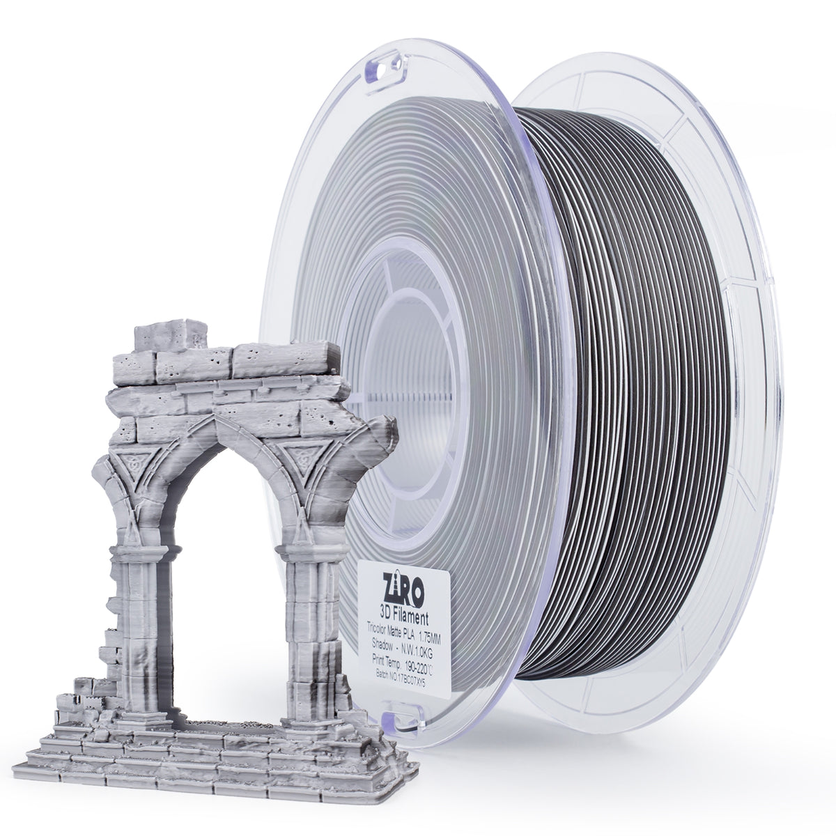 Ziro Tri-color/Co-Extrusion Matte PLA 3D Printer Filament 1.75mm
