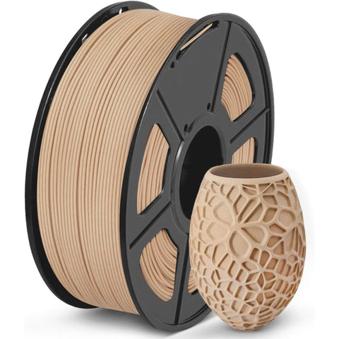 Sunlu Real Wood Fiber PLA Filament, 1.75mm, Dimensional Accuracy +/- 0.03mm