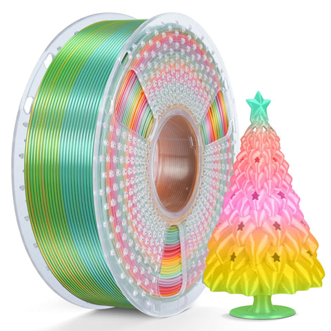 Sunlu Rainbow/Gradient Silk PLA-PLUS Filament 1.75mm 1kg, Dimensional Accuracy +/- 0.02mm
