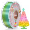 Sunlu Rainbow/Gradient Silk PLA-PLUS Filament 1.75mm 1kg, Dimensional Accuracy +/- 0.02mm