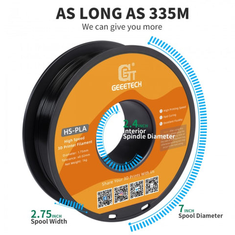 **Special Purchase / Limited Stock** Geeetech HS-PLA (high-speed) Filament - 1.75mm