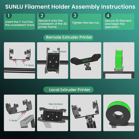 Sunlu Adjustable Filament Holder (fits 1kg-5kg spools)