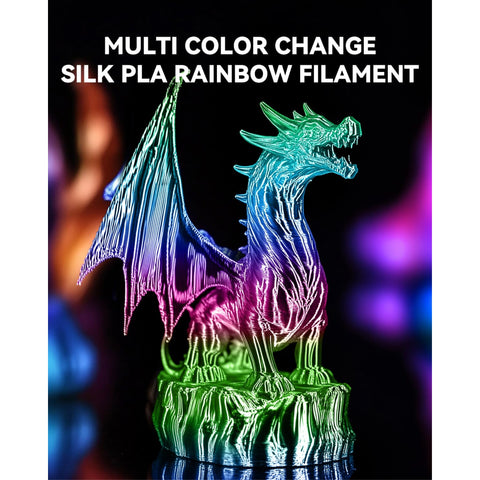 Sunlu Rainbow/Gradient Silk PLA-PLUS Filament 1.75mm 1kg, Dimensional Accuracy +/- 0.02mm