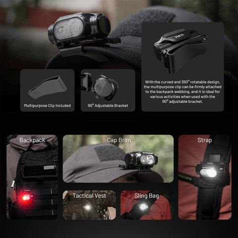 Flashlights & Headlamps - Nitecore HA11 Ultra-Lightweight Headlamp W/ Aux. Red Beam (240 Lumens | 1xAA)