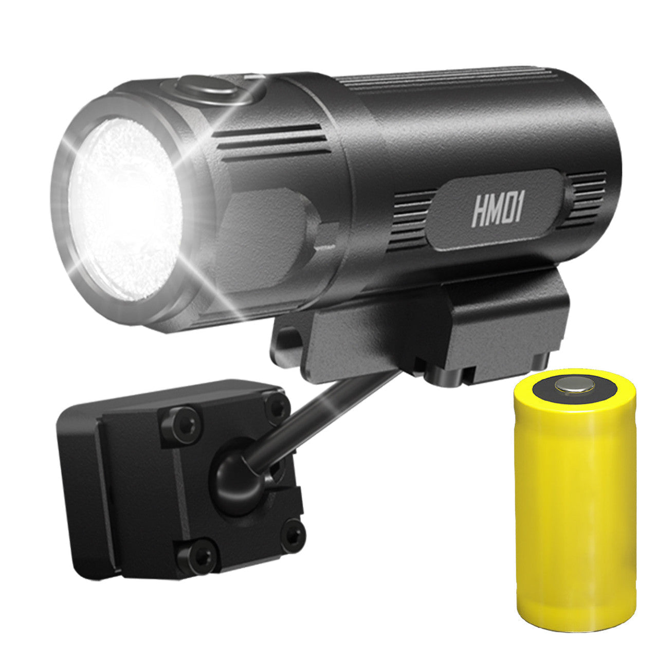 Flashlights & Headlamps - Nitecore HM01 360° Pivoting Tactical Helmet Light (320 Lumens | 1xCR123A)