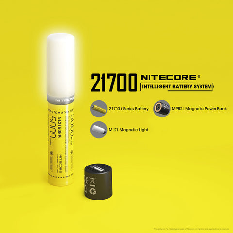 Flashlights & Headlamps - Nitecore Intelligent 21700 Battery System With Lantern And Charger (80 Lumens | Rechargeable)
