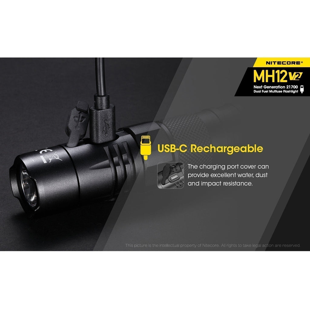 Nitecore MH12 V2 1200 Lumen FlashlightNitecore MH12V2 1200 Lumen