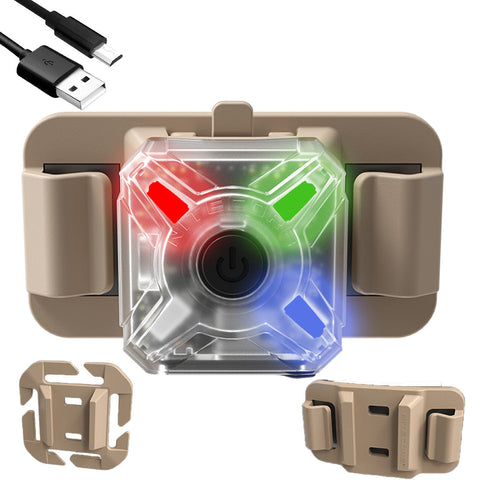 Flashlights & Headlamps - Nitecore NU06-MI Signal & Safety Light W/ Infrared  (Red/Green/Blue/IR | USB-C Rechargeable)