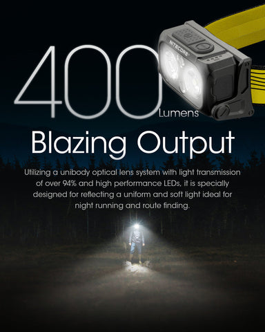 Flashlights & Headlamps - Nitecore NU25 Ultralight Headlamp (400 Lumens | Rechargeable)