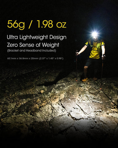 Flashlights & Headlamps - Nitecore NU25 Ultralight Headlamp (400 Lumens | Rechargeable)