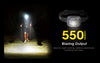 Flashlights & Headlamps - Nitecore NU31 Lightweight Headlamp W/ Aux. Red Beam (550 Lumens | USB-C Rechargeable)