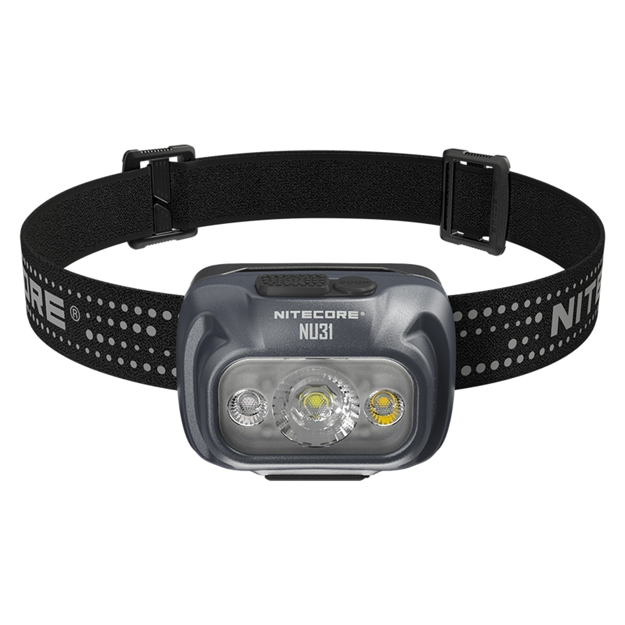 Flashlights & Headlamps - Nitecore NU31 Lightweight Headlamp W/ Aux. Red Beam (550 Lumens | USB-C Rechargeable)