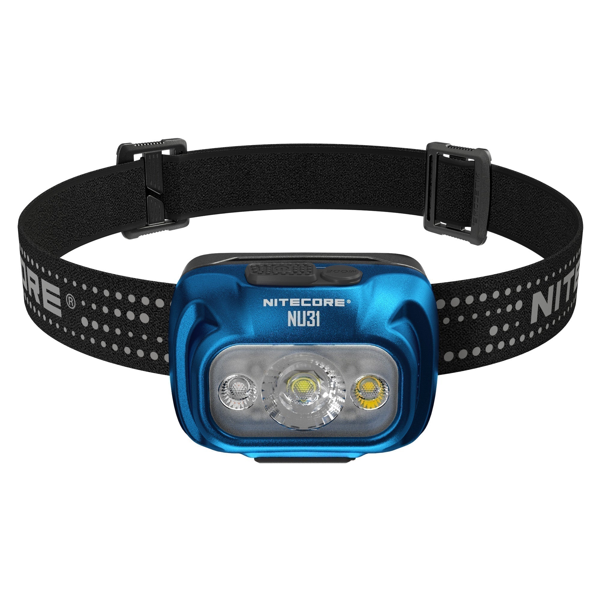 Flashlights & Headlamps - Nitecore NU31 Lightweight Headlamp W/ Aux. Red Beam (550 Lumens | USB-C Rechargeable)