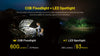 Flashlights & Headlamps - Nitecore NWL20 COB Mechanics Work Light W/ Aux. Red Beam (600 Lumens | USB-C Rechargeable)