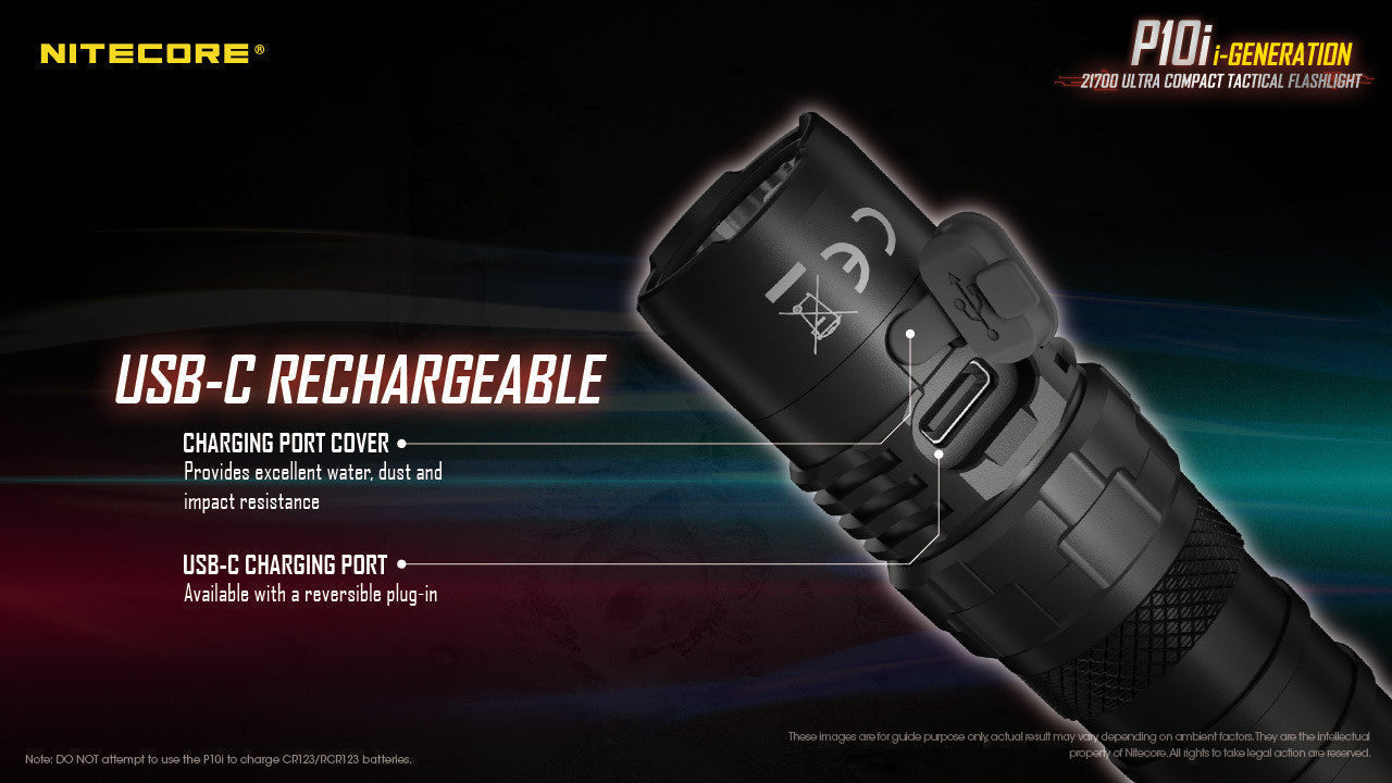 Flashlights & Headlamps - Nitecore P10i Flashlight (1800 Lumens | USB-C Rechargeable)