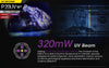 Flashlights & Headlamps - Nitecore P20UV-V2 Tactical Flashlight W/ Aux. UV Beam (1000 Lumens | 18650 Lithium)