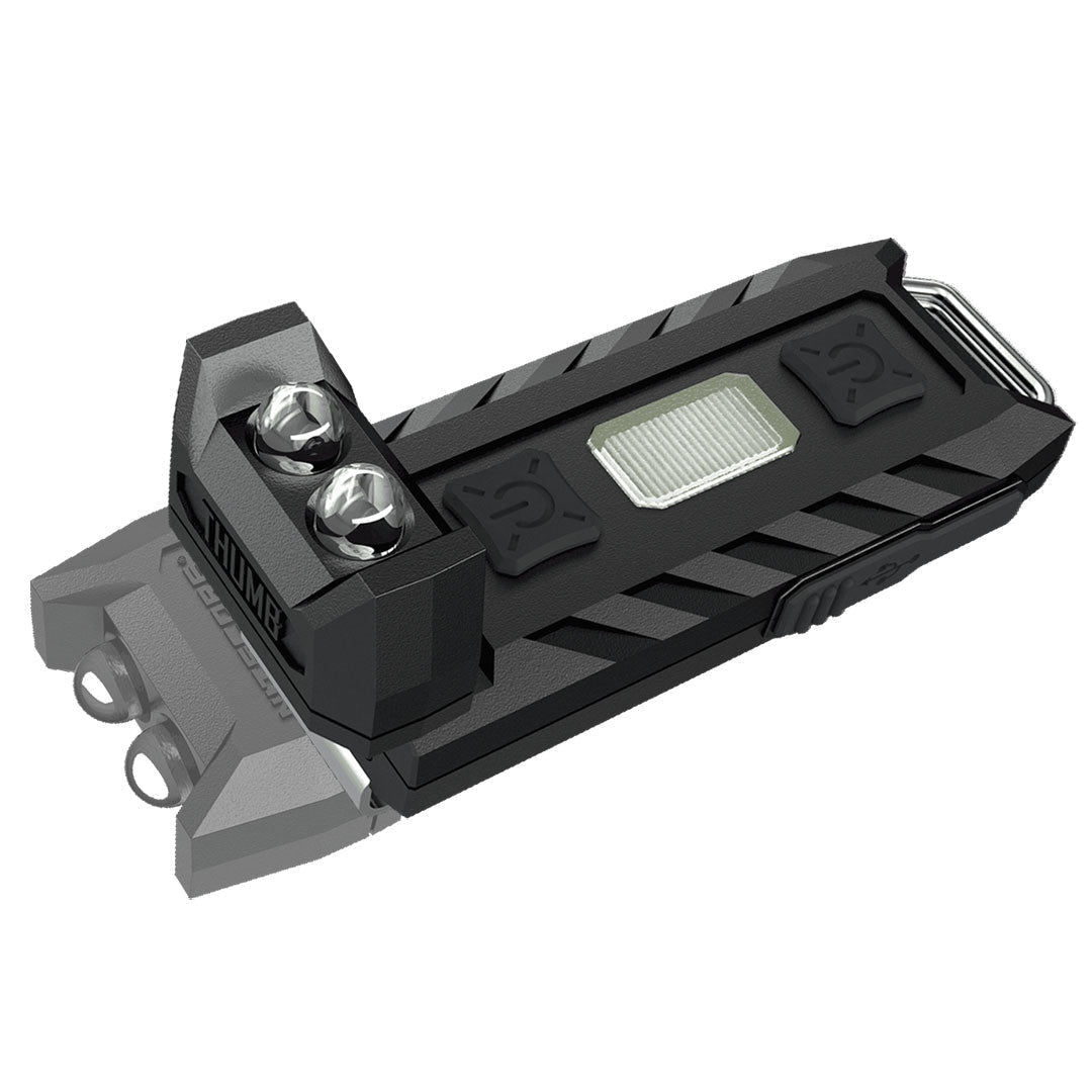 Flashlights & Headlamps - Nitecore THUMB Clip-On/Tiltable Keychain Light (85 Lumens | Rechargeable)