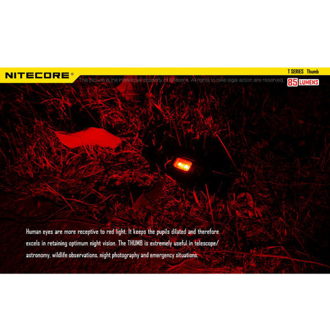 Flashlights & Headlamps - Nitecore THUMB Clip-On/Tiltable Keychain Light (85 Lumens | Rechargeable)